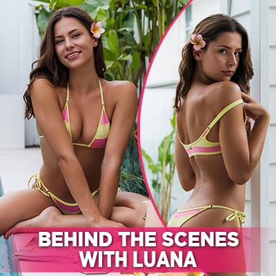 Vibrantly Sexy: Luana Stuns In A Hot & Colorful BTS Shoot With Wicked Weasel